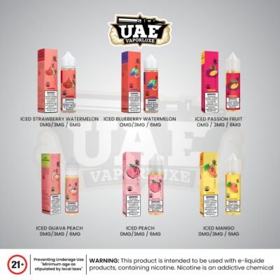 TOKYO E-Liquid 0mg 3mg 6mg 60ML| All Flavors 60ML in UAE