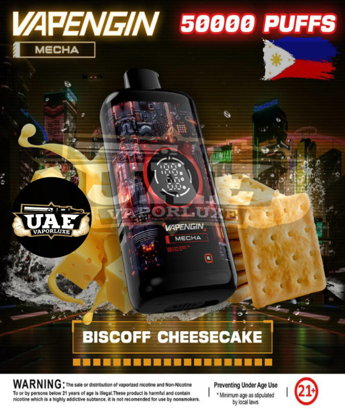 Vapengin Mecha 50k Puffs Disposable Vape - DISCOFF CHEESECAKE FLAVOR