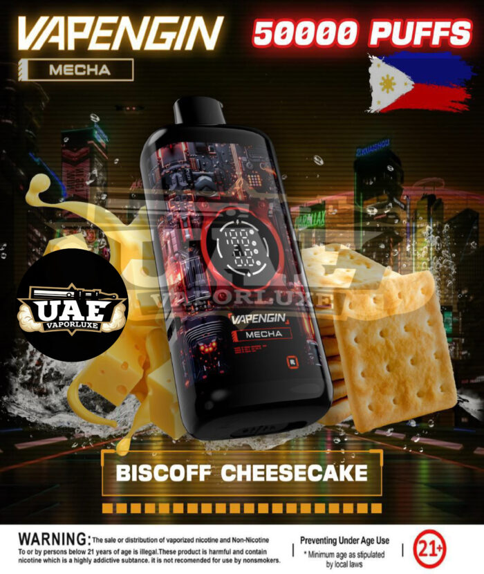 Vapengin Mecha 50k Puffs Disposable Vape - DISCOFF CHEESECAKE FLAVOR