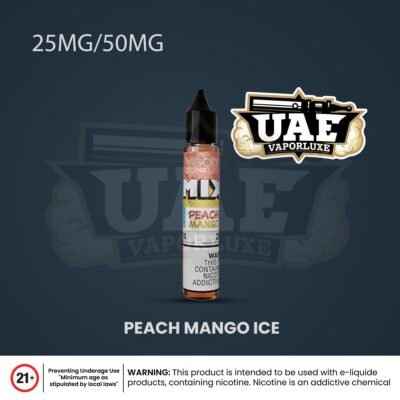 VGOD Iced Mix Series Nic Salts 30ml Peach Mango Ice E-Liquid 25mg/50mg – Fruity Peach Mango Menthol Vape Juice