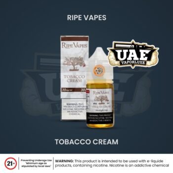 Tobacco Cream 30ml SaltNic by ripe vapes in UAE , Dubai !