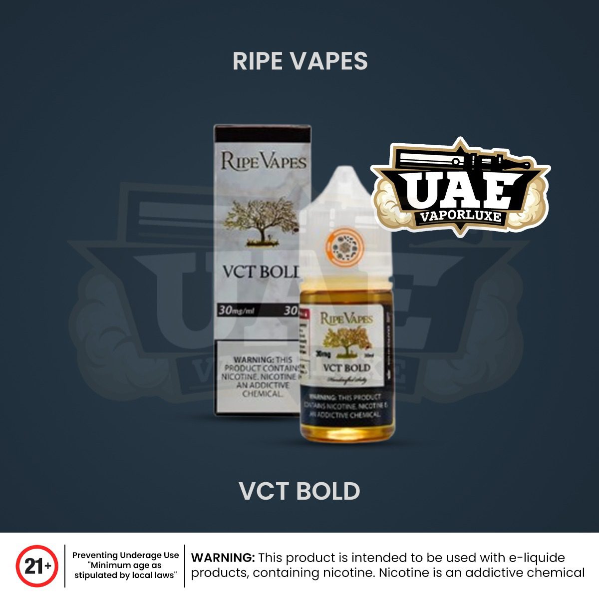 Ripe Vape VCT Bold 30ml Salt Nic Juice in UAE Ripe Vape VCT Bold 30ml Salt Nic Juice in UAE