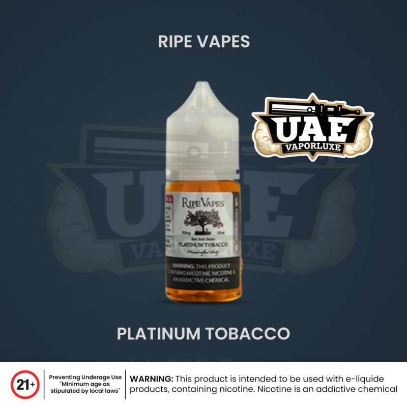 Ripe Vapes Salt Nic- San Juan Series- Platinum Tobacco 30mL in UAE