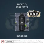 VEIIK MICKO Q 5500 Puffs Disposable Vape in Dubai Black Ice