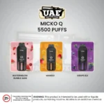 VEIIK MICKO Q 5500 Puffs Disposable Vape in Dubai