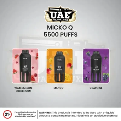 VEIIK MICKO Q 5500 Puffs Disposable Vape in Dubai