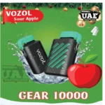 Vozol 0MG 10000 Puffs Disposable vape in Dubai sour apple