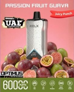 RELX Crush Pocket disposable vape with 6000 Puffs in UAE Passion Fruit Guava