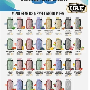 Vozol Gear Ice & Sweet 50000 Puffs Disposable Vape in UAE