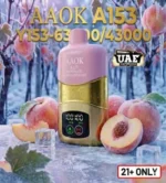 AAOK A153 63000 Puffs Disposable Vape Peach Ice