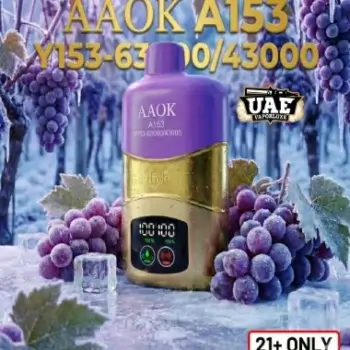 AAOK A153 63000 Puffs Disposable Vape Grape Ice