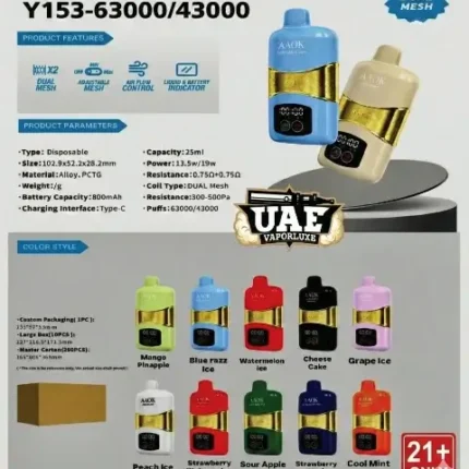 AAOK A153 63000 Puffs Disposable Vape