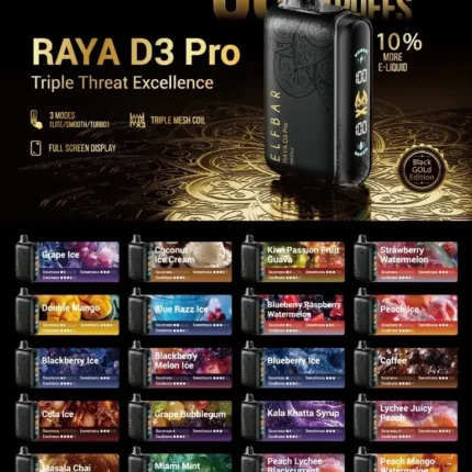Elf Bar Raya D3 Pro 30,000 puffs Disposable Vape in UAE Dubai.