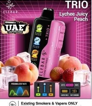 Elfbar Trio 40K Puffs Lychee Juicy peach
