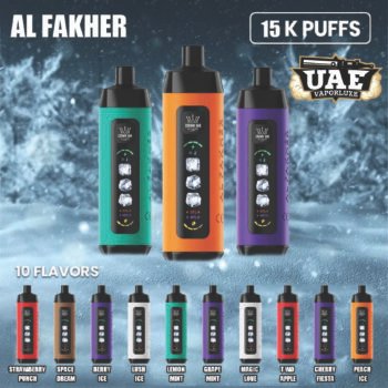 Al Fakher Crown Bar 15000 Puffs Ice Adjust Sound Disposable Vape