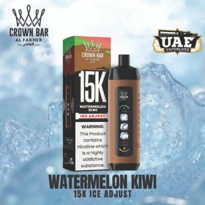 Al Fakher Crown Bar 15000 Puffs Ice Adjust Sound Disposable Vape watermelon kiwi