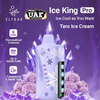 Elf Bar Ice King Pro 40000 Puffs Taro Ice Disposable vape