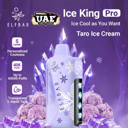 Elf Bar Ice King Pro 40000 Puffs Taro Ice Disposable vape