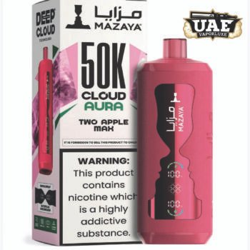 Mazaya Cloud AURA 50000 Puffs Disposable Vape in UAE Two Apple