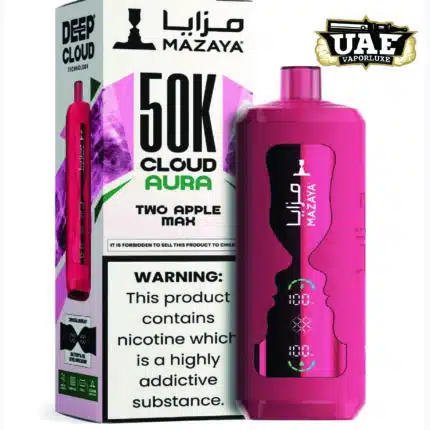 Mazaya Cloud Aura 50000 Puffs 6mg Disposable Vape at UAE Vapor Luxe