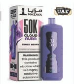 Mazaya Cloud AURA 50000 Puffs Disposable vape Peach ice.