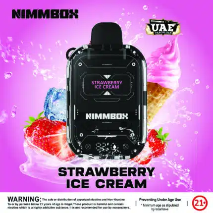 Flava Nimmbox 10000 Puffs 30mg Disposable vape Strawberry ice cream