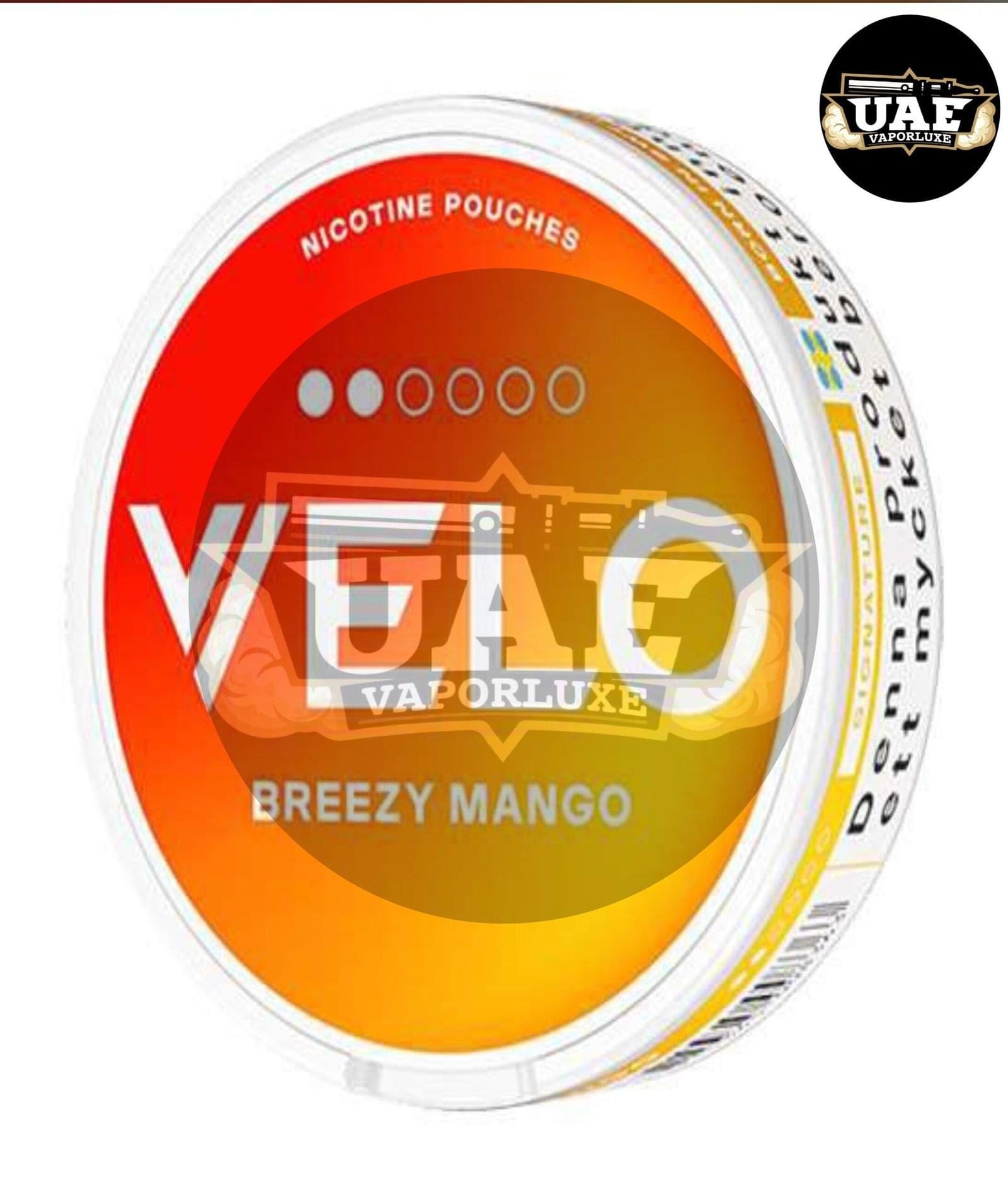 VELO Nicotine Pouches in Dubai Breezy mango